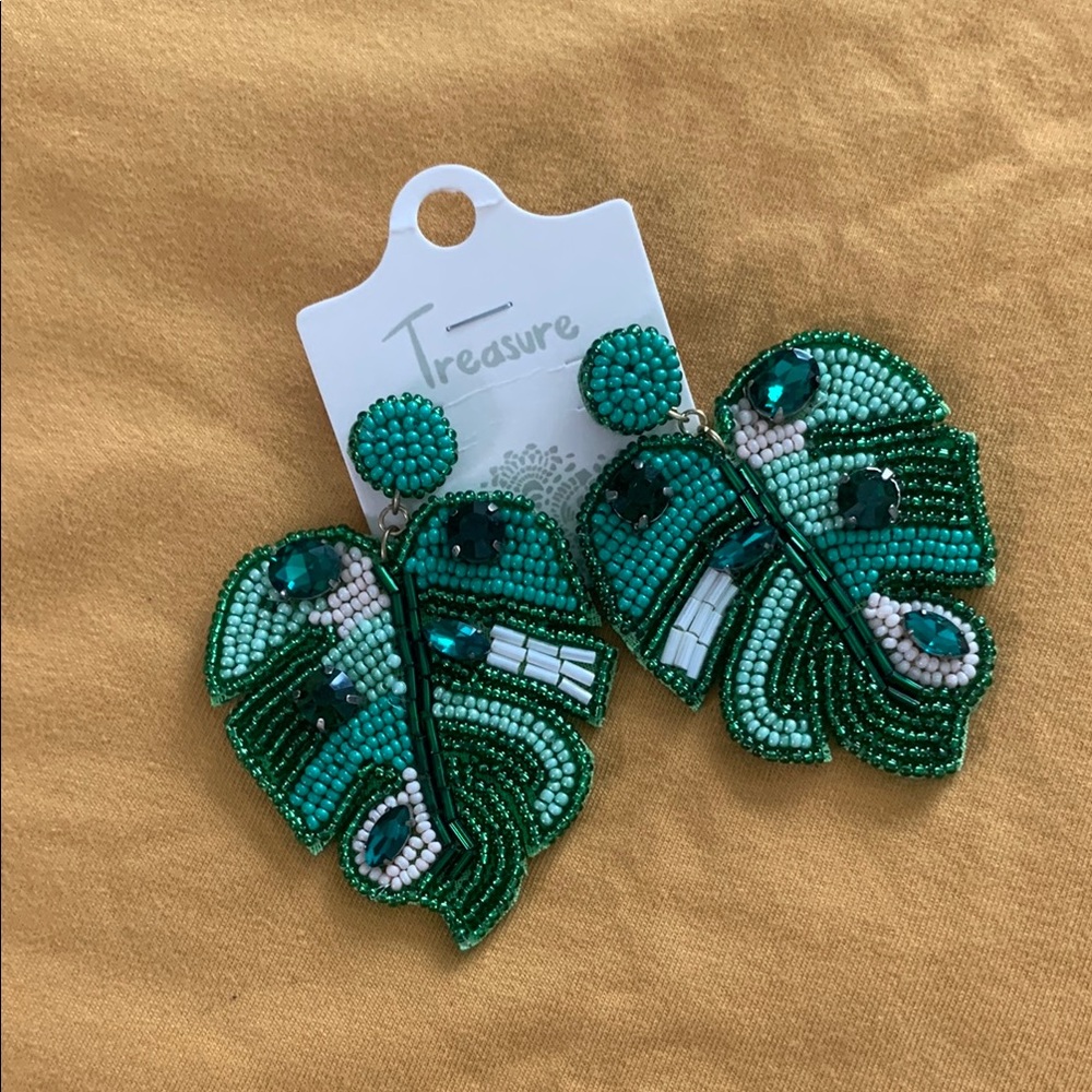 Tropical Summer Beaded Earrings